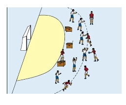 Spiel mit Turmspielern