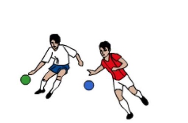 Balljagd im freien Raum