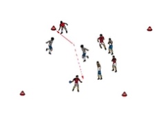 Passspiel mit Wiedereinstieg über Pylone