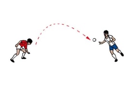 Tennisspiel mit Handfläche