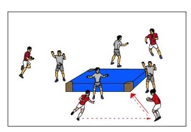 Mattenkampf – Ballhalten unter Gegnerdruck